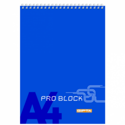 Gıpta Spiralli Karton Kapaklı Bloknot Pro Block A4 Kareli 40 Yaprak 12' Li