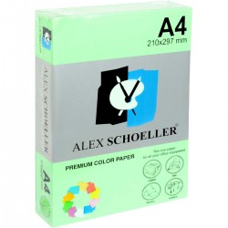 Alex Schoeller A4 Renklli Fotokopi Kağıdı 80g/m2 Koyu Yeşil 500' Lü 
