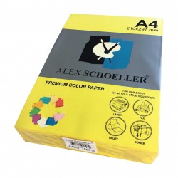 Alex Schoeller A4 Renklli Fotokopi Kağıdı 80g/m2 Açık Sarı 500' Lü 