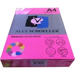 Alex Schoeller A4 Renklli Fotokopi Kağıdı 80g/m2 Pembe 500' Lü