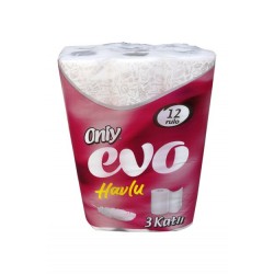 Only Evo 3 Katlı Rulo Havlu Kağıt 12’ Li 2 Paket