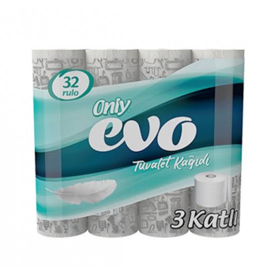 Only Evo 3 Katlı Tuvalet Kağıdı 32’ Li 3 Paket