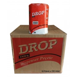 Drop Dispenser Peçete 250 Yaprak 18' Li