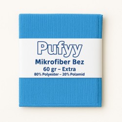 Pufyy Extra 60 Gr Mikrofiber Temizlik Bezi 40 cm x 40 cm Mavi