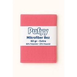 Pufyy Extra 60 Gr Mikrofiber Temizlik Bezi 40 cm x 40 cm Pembe