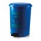 Pedallı Çöp Kovası Plastik 40 Lt Mavi