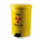 Pedallı Çöp Kovası Plastik 40 Lt Sarı