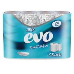 Only Evo 3 Katlı Tuvalet Kağıdı 24’ Lü 3 Paket 