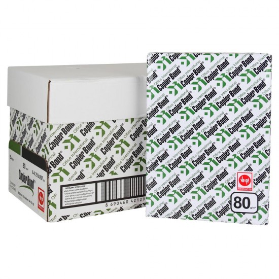 Copier Bond A4 Fotokopi Kağıdı 80 gr/m2 500' Lü 5 Paket